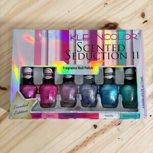 Kleancolor Set of 6 Scented Nail Polish Beautiful Colors Seduction ll